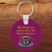 Modern Mystic Coffee Art My third eye collection Sleutelhanger (Voorkant)