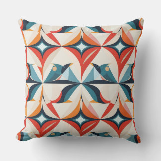 Modern naadloos geometrisch patroon kussen