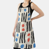 Modern naadloos patroon met strepen en stippen in schort (Insitu)