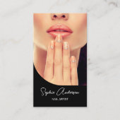 Modern Nail Artist Zwart Visitekaartje (Voorkant)
