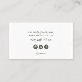 Modern Nail Tech Foto Visitekaartje (Achterkant)