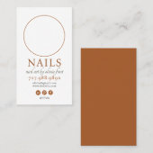 Modern Nail Tech Foto Visitekaartje (Voorkant / Achterkant)