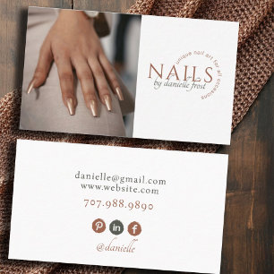 Modern Nail Tech Foto Visitekaartje