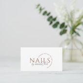 Modern Nail Tech Visitekaartje (Staand voorkant)