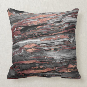 Modern nam gouden samenvatting marbleized verf toe kussen