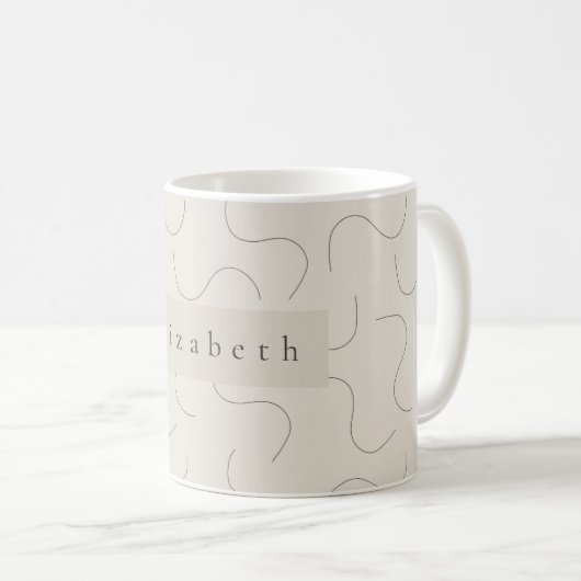 Modern Name Mug  (Devant droit)