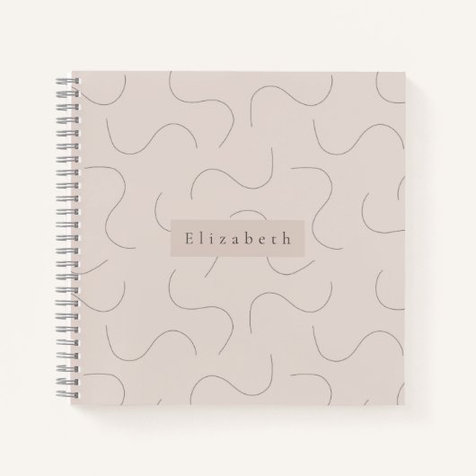 Modern Name Notebook Notitieboek (Voorkant)