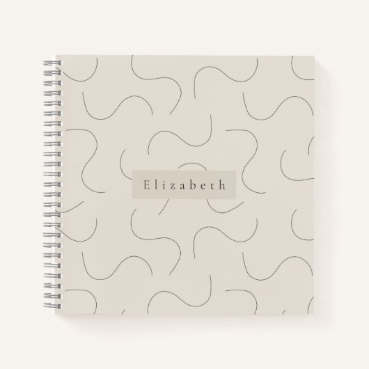 Modern Name Notebook Notitieboek (Voorkant)