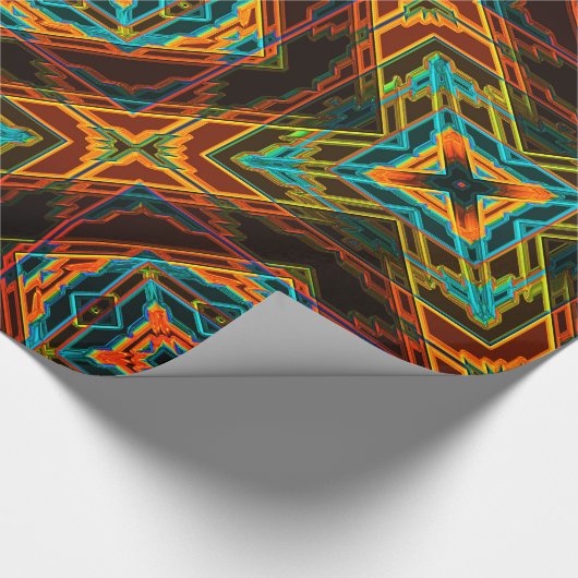 Modern Native American 19 Wrapping Paper Cadeaupapier (Hoek)