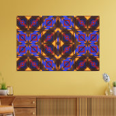 Modern Native American 24 Wrapped Canvas (Insitu (Woonkamer))