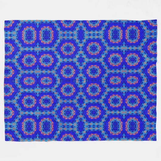 Modern Native American 9 Fleece Deken (Voorkant (Horizontaal))