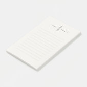 Modern natuurlijk botanisch blad I Post-it® notes (Schuin)