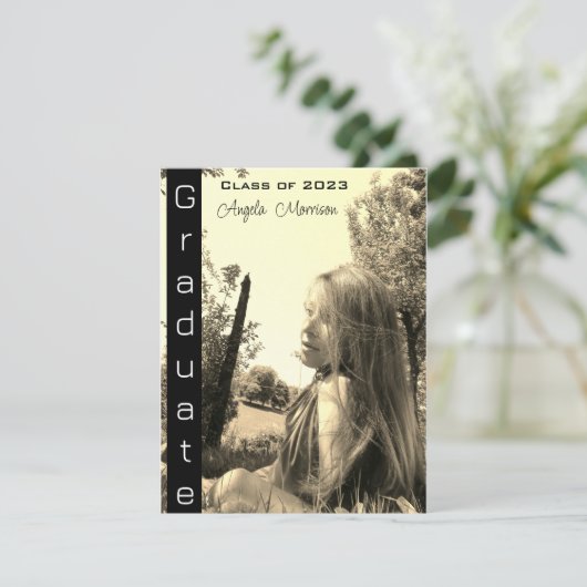 Modern  natuurlijk Foto Afstuderen (Staand voorkant)