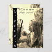 Modern  natuurlijk Foto Afstuderen (Voorkant / Achterkant)