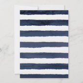 Modern Nautical | Baby shower Griekenland Kaart (Achterkant)