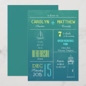 Modern Nautical Boat | Vuurstofrepetitie Kaart (Voorkant / Achterkant)