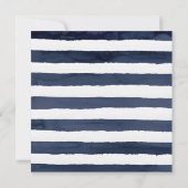 Modern Nautical | Floral Square Weddenschap Kaart (Achterkant)