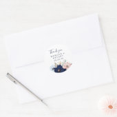 Modern Nautical | Floral Wedding Favor Sticker (Envelop)