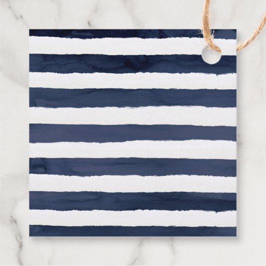 Modern Nautical | Greenery Hartelijk dank Bedankjes Labels (Achterkant)