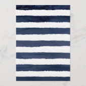 Modern Nautical | Greenery Wedding Advieskaart (Achterkant)