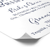 Modern Nautical | Handtekening Drink Starfish Poster (Hoek)