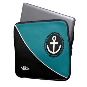 Modern Nautical Laptop Sleeve