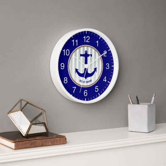 Modern Nautical Navy Blue Anchor (Kantoor)