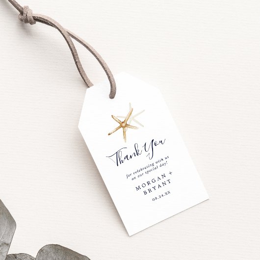 Modern Nautical | Starfish Hartelijk dank Cadeaulabel