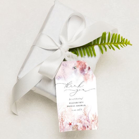 Modern Nautical Vrijgezellenfeest Hartelijk dank Cadeaulabel