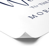 Modern Nautical | Welkom Starfish Weduwschap Poster (Hoek)