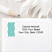 Modern nautisch golfpatroon etiket (Insitu)