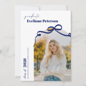 Modern Navy 2026 Graduation Invitation (Devant)