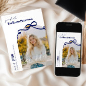 Modern Navy 2026 Graduation Invitation