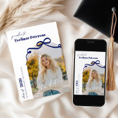 Modern Navy 2026 Graduation Invitation Kaart