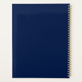Modern Navy Blue Border Custom Stationery (Dos)