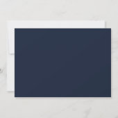 Modern Navy Blue Gold Agate Save the Date Kaart (Achterkant)