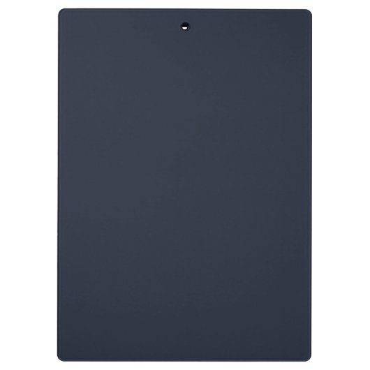 Modern Navy Blue Gold Monogram Script Naam Initiaa Klembord (Achterkant)