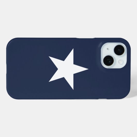 Modern Navy Blue Star Mark Case-Mate iPhone Case (Achterkant (horizontaal))