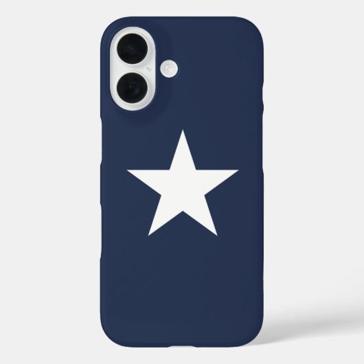 Modern Navy Blue Star Mark Case-Mate iPhone Case (Achterkant)