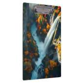 Modern Navy & Gold Abstract Mountain Peak – Luxury Klembord (Rechts)