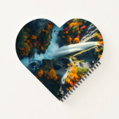 Modern Navy & Gold Abstract Mountain Peak – Luxury Notitieboek (Achterkant)