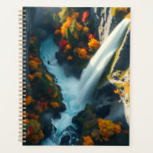 Modern Navy & Gold Abstract Mountain Peak – Luxury Planner (Voorkant)