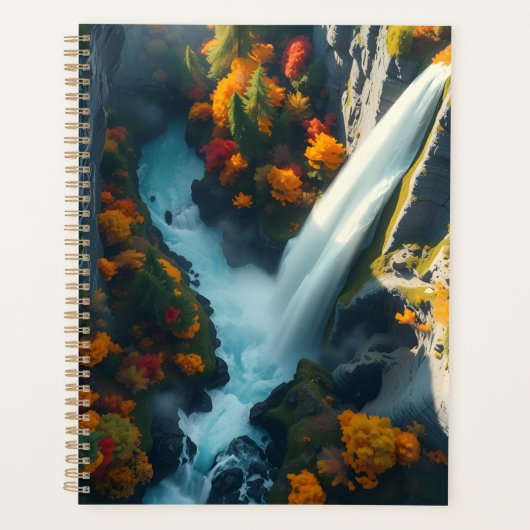 Modern Navy & Gold Abstract Mountain Peak – Luxury Planner (Voorkant)