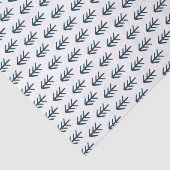 Modern Navy Kerstboom Patroon Tissuepapier (Detail)