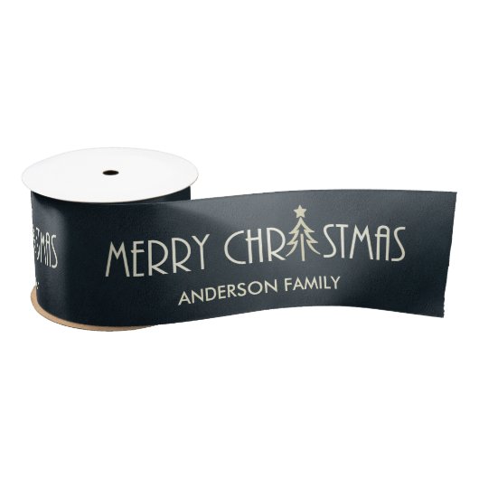 MODERN NAVY MERRY CHRISTMAS DOODLE HOLIDAY CUSTOM LINT (Spoel)