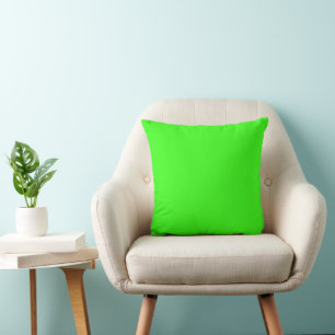 Modern Neon Green 16-inch vierkant Sierkussen