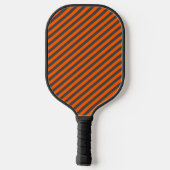 Modern Neon Orange And Gray Monogram Custom Pickleball Paddle (Achterkant)