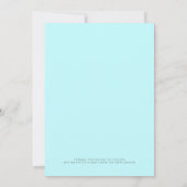 Modern Neon Pink Mint Big Script Photo Weddenschap Save The Date (Achterkant)