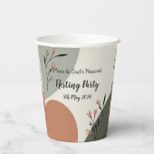 Modern Nesting feest voor nieuwe ouders Papieren Bekers (Achterkant)
