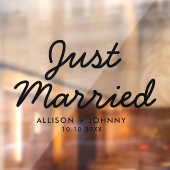 Modern net getrouwd bruiloft receptie autosticker raamsticker (Vel 2)